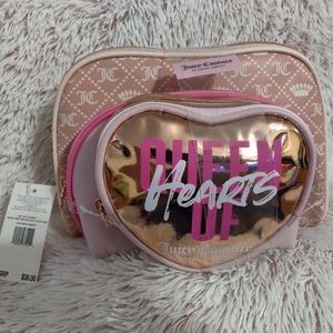 3 piece juicy couture makeup bags